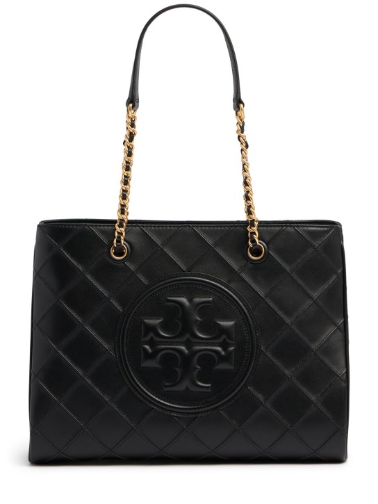 Tory Burch: Borsa Fleming in pelle morbida - Nero - women_0 | Luisa Via Roma