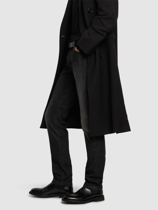 Doucal's: Glossy leather Beatle boots - men_1 | Luisa Via Roma