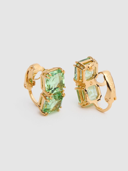 Swarovski: Millenia clip-on earrings - Green - women_1 | Luisa Via Roma