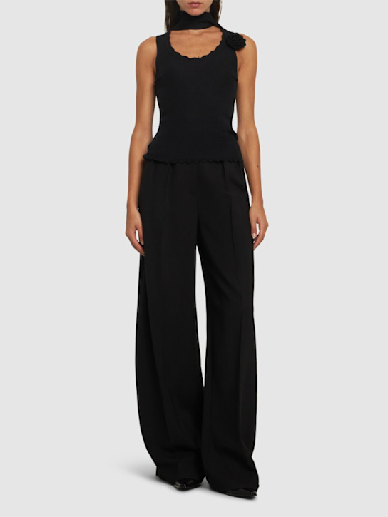 Blumarine: Rib knit tank top - women_1 | Luisa Via Roma