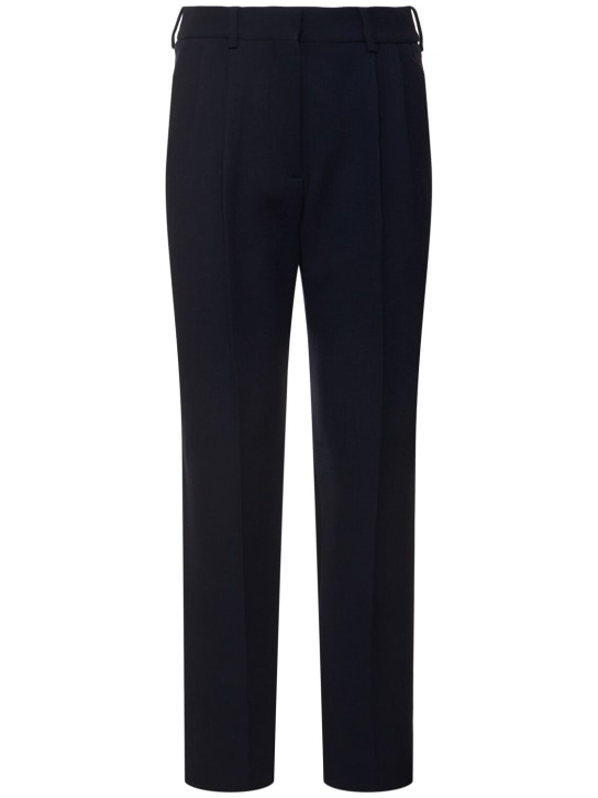 Blazé Milano: Resolute Banker wool pants - Blue - women_0 | Luisa Via Roma