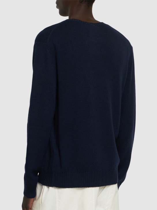 Jil Sander: Extrafine wool knit sweater - men_2 | Luisa Via Roma