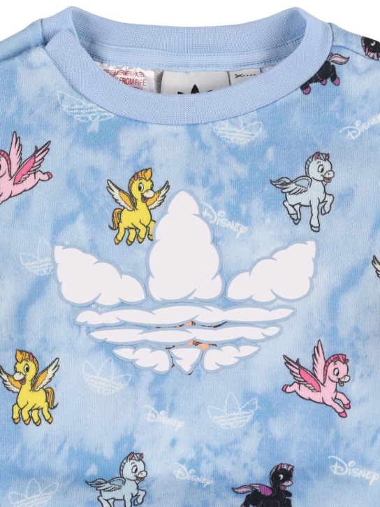 adidas Originals: Sweatshirt und Hose aus Baumwolle „Walt Disney“ - Hellblau - kids-girls_1 | Luisa Via Roma