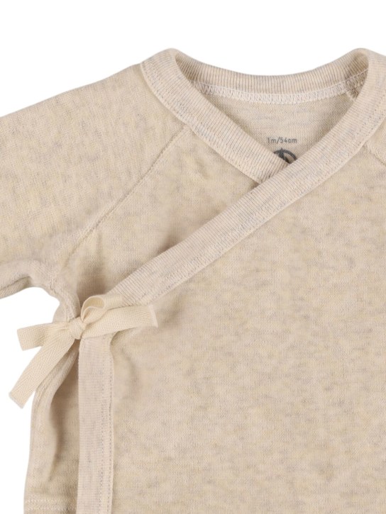 Petit Bateau: Mütze, Hose und Body aus Baumwolle - Weiß/Beige - kids-girls_1 | Luisa Via Roma