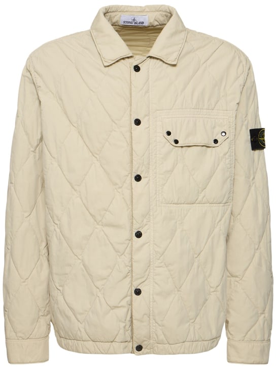 Stone Island: Light Outwear casual jacket - Intonaco - men_0 | Luisa Via Roma