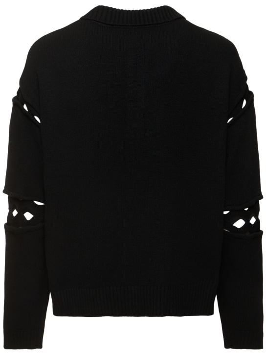 Andersson Bell: Cutout polo sweater - men_4 | Luisa Via Roma