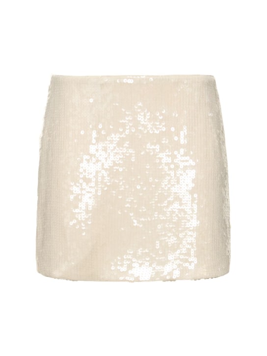 Rotate: Embellished mini skirt - White - women_0 | Luisa Via Roma