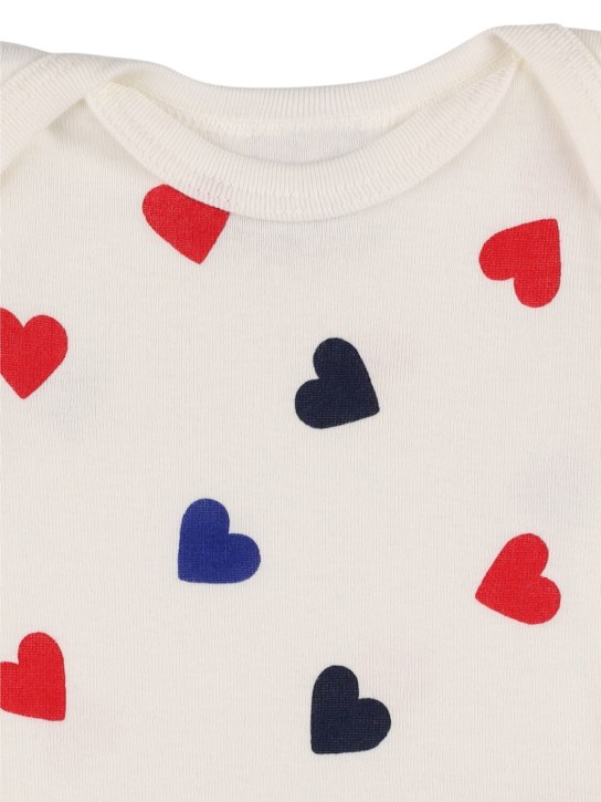 Petit Bateau: Set of 3 printed cotton bodysuits - Multicolor - kids-girls_1 | Luisa Via Roma