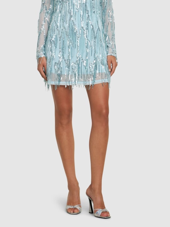 D'accori: Lust メタリックレザーサンダル 100mm - シルバー - women_1 | Luisa Via Roma