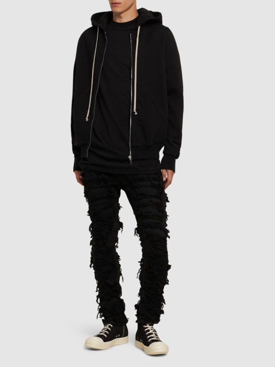 Rick Owens DRKSHDW: Sudadera con capucha - Negro - men_1 | Luisa Via Roma