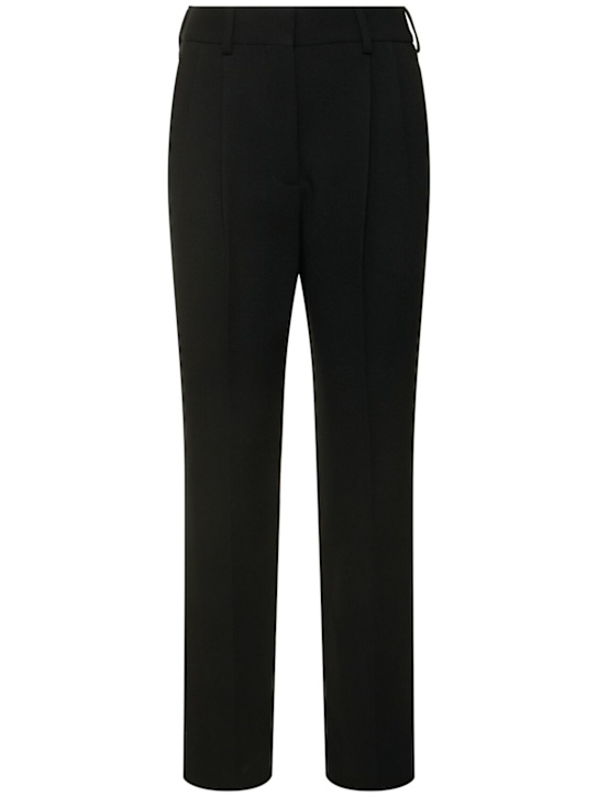 Blazé Milano: Resolute Banker straight wool pants - women_0 | Luisa Via Roma