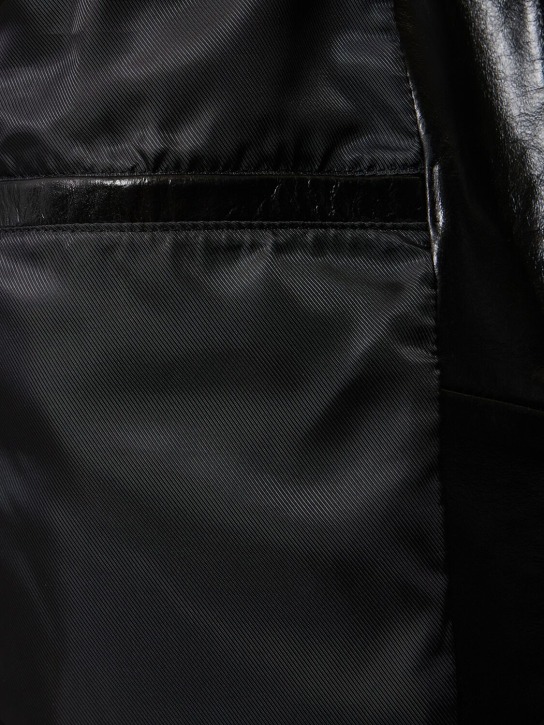 Andersson Bell: Checkerboard leather biker jacket - men_5 | Luisa Via Roma