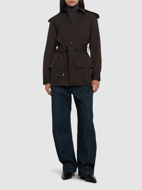 Burberry: Giacca monopetto in lana - women_1 | Luisa Via Roma