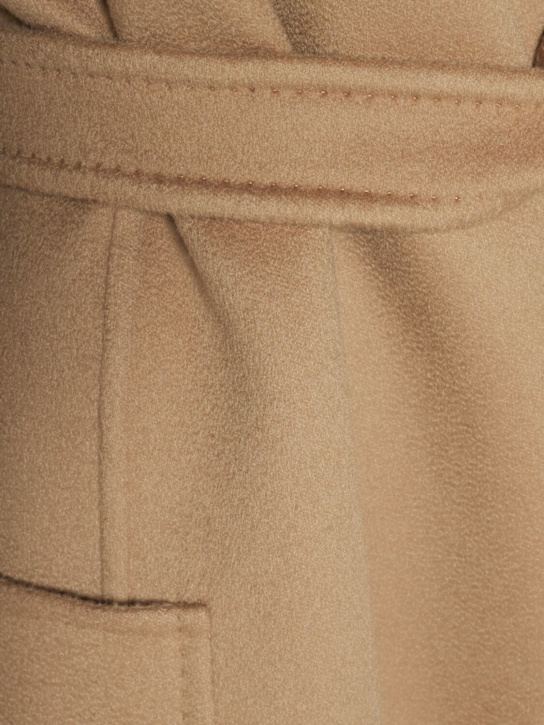 Max Mara: Artur belted cashmere coat - Camel - women_4 | Luisa Via Roma