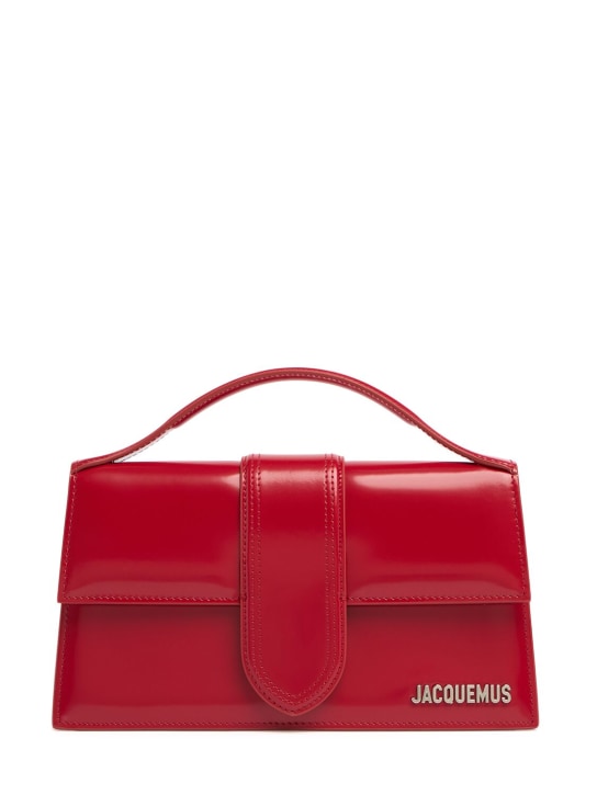 Jacquemus: Le Grand Bambino leather top handle bag - women_0 | Luisa Via Roma