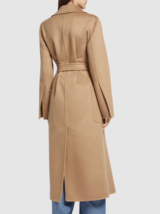 Max Mara: Artur belted cashmere coat - Camel - women_2 | Luisa Via Roma
