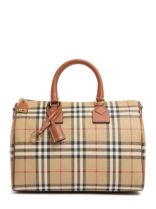 Burberry: Borsa media Bowling check - women_0 | Luisa Via Roma