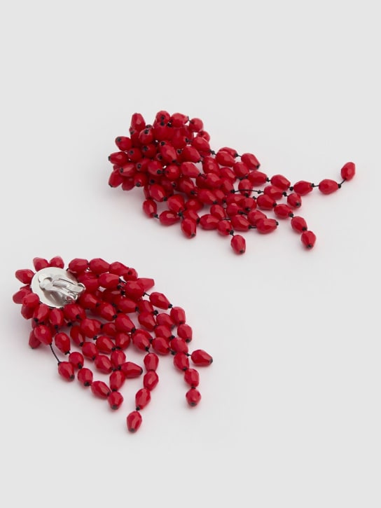 Isabel Marant: Hanabi pendant earrings - Red - women_1 | Luisa Via Roma