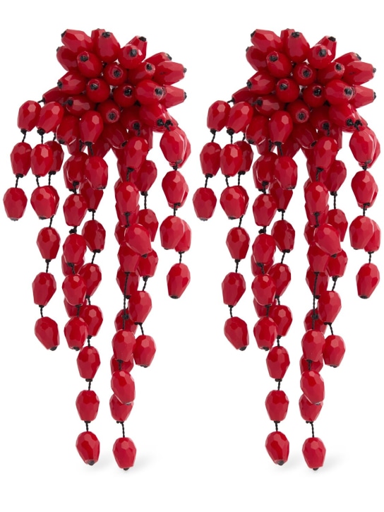 Isabel Marant: Pendants d’oreilles Hanabi - Rouge - women_0 | Luisa Via Roma