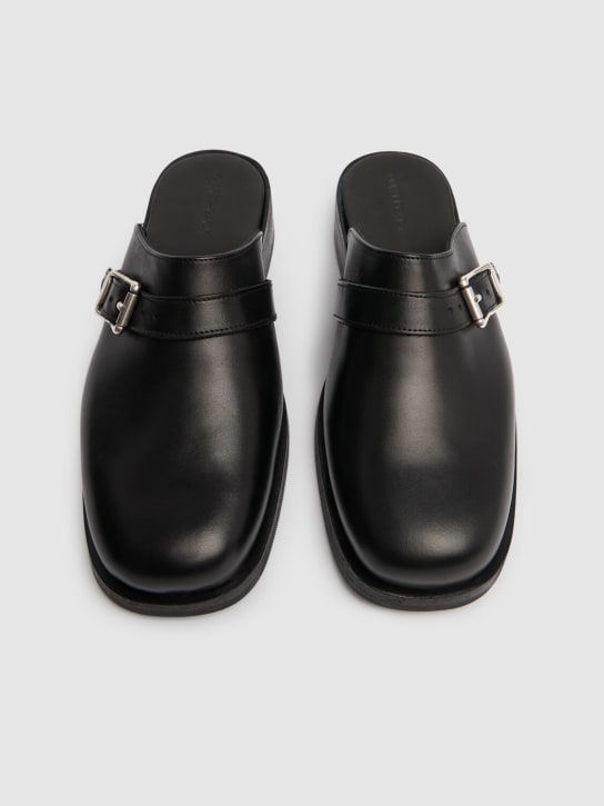 Our Legacy: Camion leather mules - men_2 | Luisa Via Roma