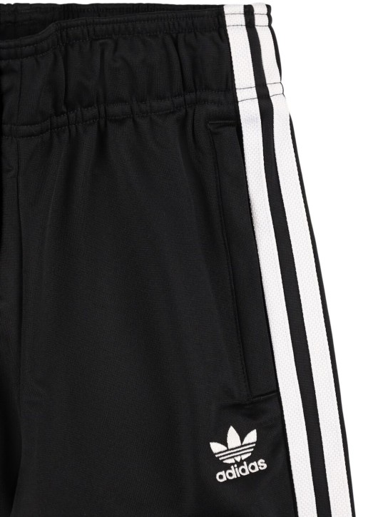 adidas Originals: Logo recycled poly tech sweatpants - Black - kids-boys_1 | Luisa Via Roma