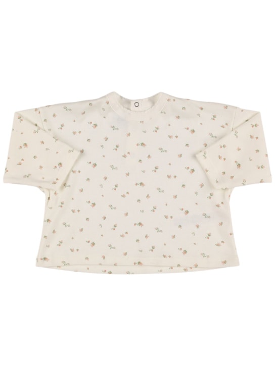 Petit Bateau: Salopette e body in cotone - Rosa/Multi - kids-girls_1 | Luisa Via Roma