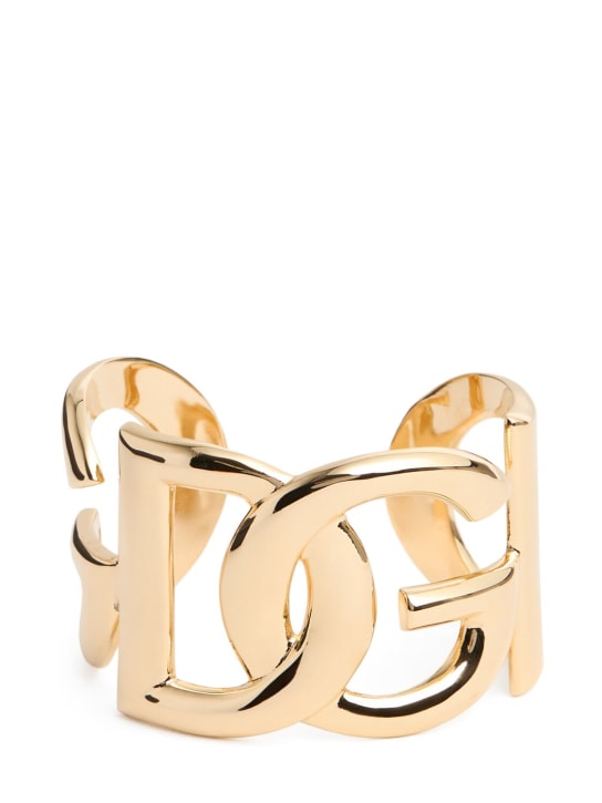 Dolce&Gabbana: DG logo cuff bracelet - women_0 | Luisa Via Roma