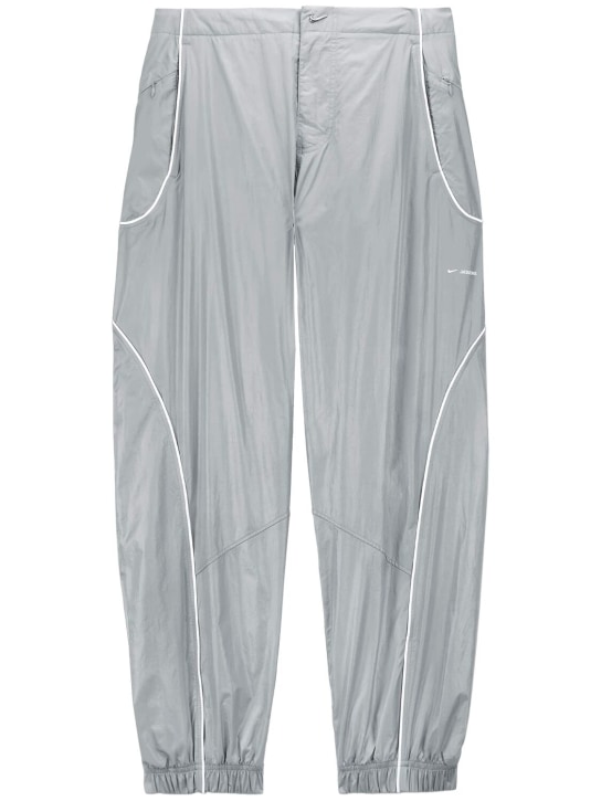 Nike: Jacquemus track pants - Grey/White - women_0 | Luisa Via Roma