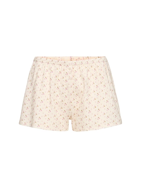 Cou Cou: The Shorts organic cotton shorts - Multicolor - women_0 | Luisa Via Roma