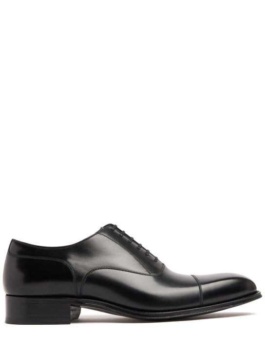 Tom Ford: Claydon leather lace-up oxford shoes - Black - men_0 | Luisa Via Roma