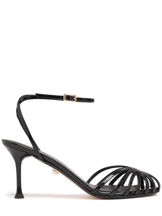 Alevì: 75mm Ally patent leather sandals - women_0 | Luisa Via Roma