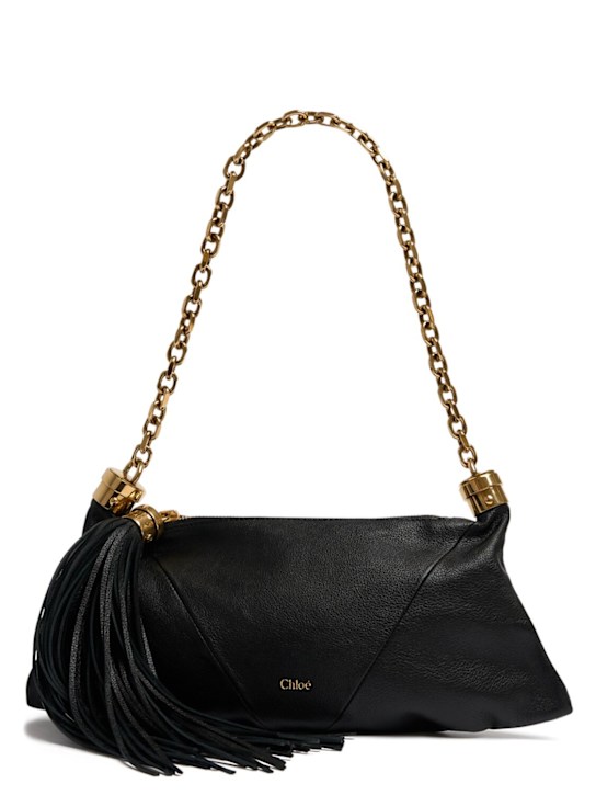 Chloé: Small Chloé foulard leather shoulder bag - women_0 | Luisa Via Roma