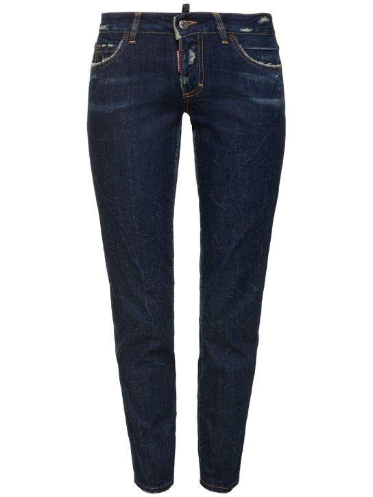 Dsquared2: Jennifer mid rise skinny jeans - Navy - women_0 | Luisa Via Roma