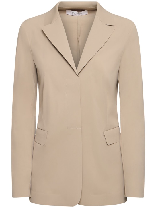 Max Mara: Kaiser stretch jersey jacket - women_0 | Luisa Via Roma