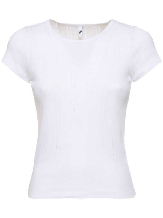 Cou Cou: The Baby Tee organic cotton t-shirt - White - women_0 | Luisa Via Roma