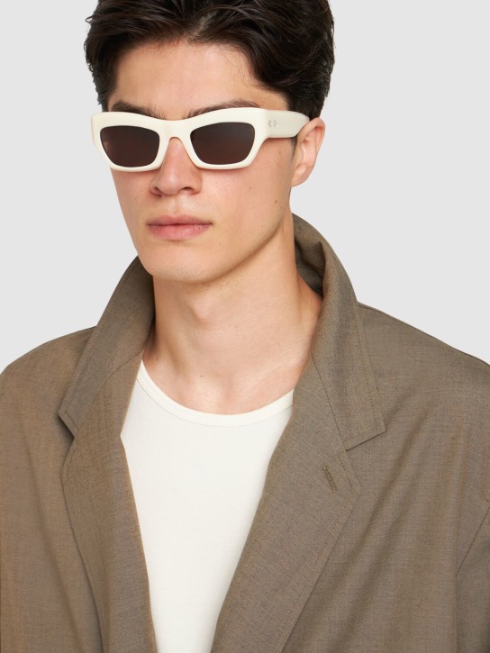 Port Tanger: Ayreen acetate sunglasses w/tobacco lens - Sandarc/Tobacco - men_2 | Luisa Via Roma
