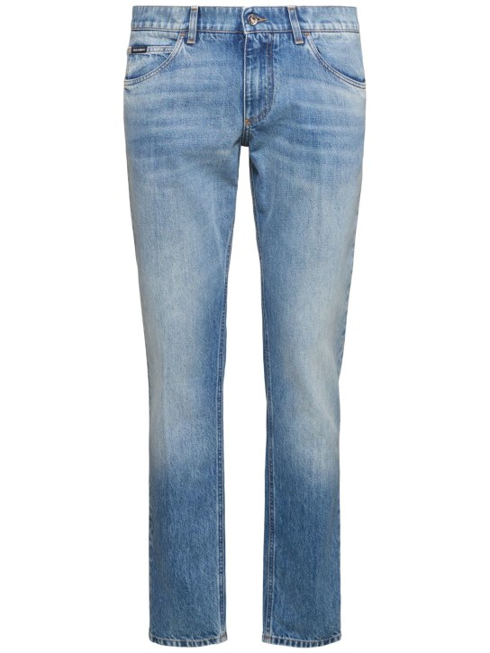 Dolce&Gabbana: Regular fit denim jeans - Variante Abbina - men_0 | Luisa Via Roma