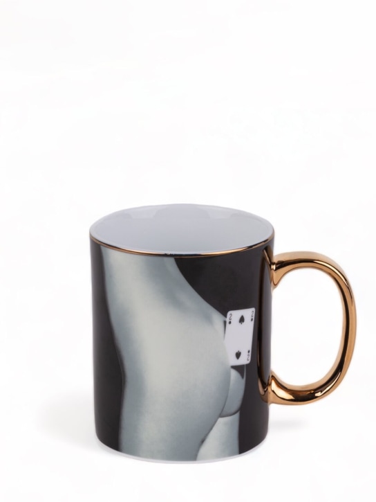 Seletti: Two Of Spades porcelain mug - ecraft_1 | Luisa Via Roma