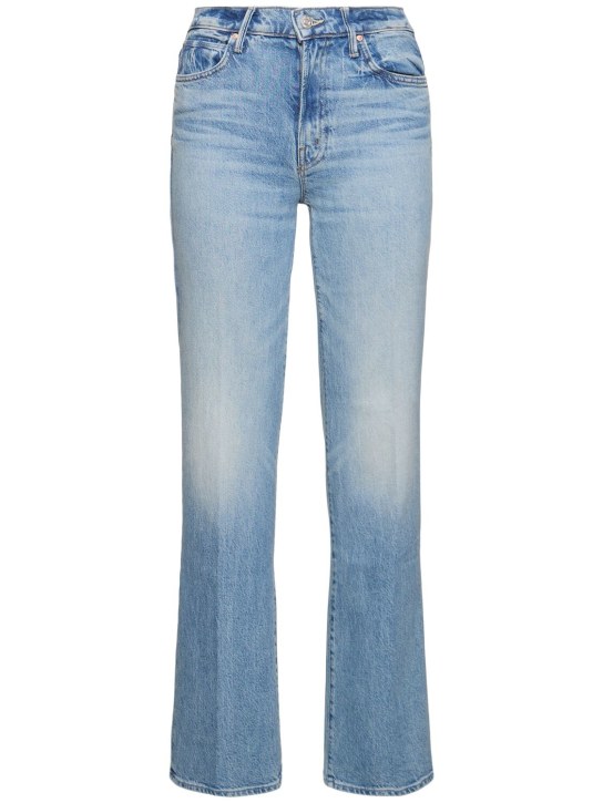 Mother: The kick It denim straight jeans - Light Blue - women_0 | Luisa Via Roma