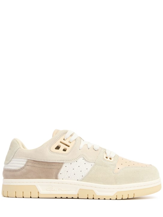 Acne Studios: 08Sthlm leather low top sneakers - men_0 | Luisa Via Roma