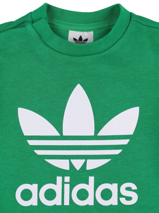 adidas Originals: Cotton blend sweatshirt & sweatpants - Green - kids-boys_1 | Luisa Via Roma