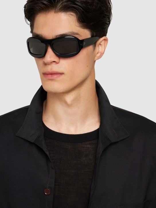 Port Tanger: Zarin acetate sunglasses w/ black lens - Black - men_2 | Luisa Via Roma