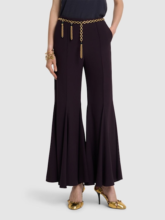 Chloé: 90mm Luna leather pumps - Gold Color - women_1 | Luisa Via Roma