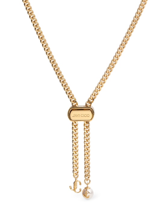 Jimmy Choo: Bon Bon long necklace w/ charms - women_0 | Luisa Via Roma