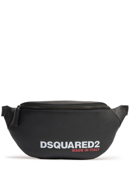 Dsquared2: Bob leather belt bag - men_0 | Luisa Via Roma