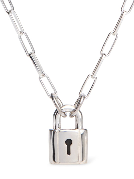 DoDo: Silver Lock chain necklace - Silver - women_0 | Luisa Via Roma