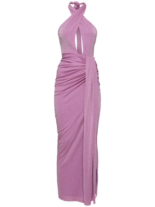 Baobab: Ninus halter neck maxi dress - women_0 | Luisa Via Roma