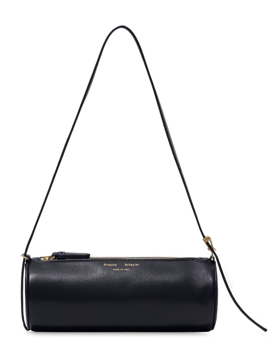 Proenza Schouler: Silo leather shoulder bag - Black - women_0 | Luisa Via Roma