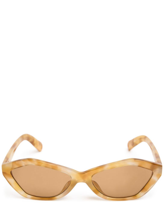 Jacquemus: Les Lunettes Bambino sunglasses - Beige - women_0 | Luisa Via Roma