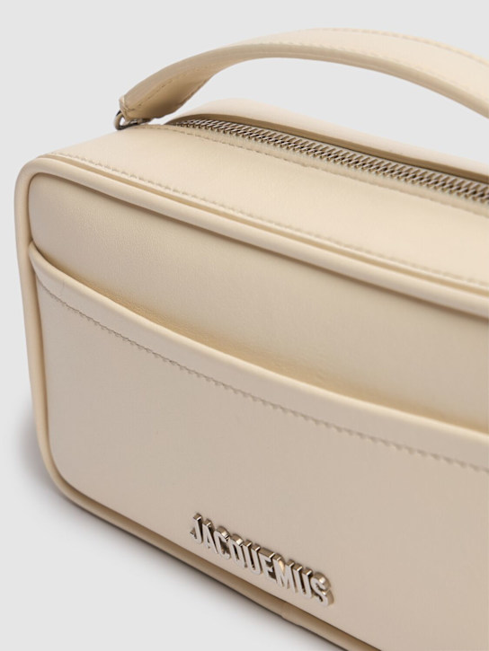 Jacquemus: Le Baneto Crossbody bag - Light Ivory - men_2 | Luisa Via Roma